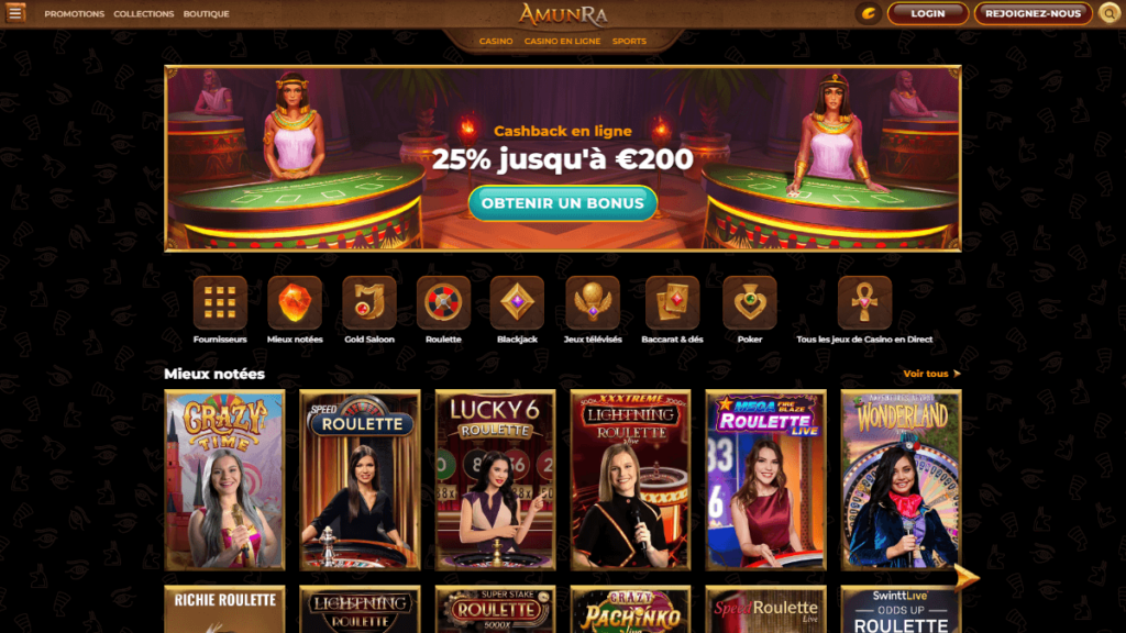 amunra live casino